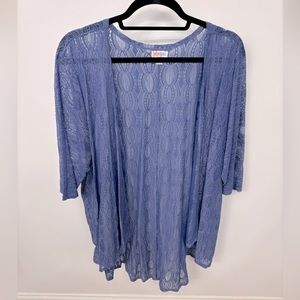 NWOT LuLaRoe Lindsay, Periwinkle Lace